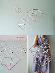 Diy Hanging Diamond Decor Diy Hanging