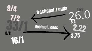 betting fractions to decimals how to