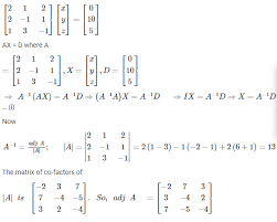 Solving Linear Equations Using Matrix