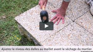 Resceller des dalles gravillonnées de terrasse on Vimeo