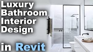 luxury bathroom interior in revit