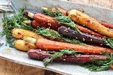 asian spiced roasted baby carrots
