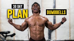 30 day dumbbell workout plan 2023 no