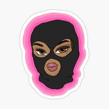 Cómo ser aesthetic tumblr (prendas básicas) | chicas. Ski Mask Selfie Transparent Bachground Sticker By Niarodriguez Redbubble