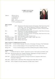 Graduate School Resume Template Bitacorita
