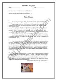 Below you'll find 9th grade reading comprehension passages along with questions and answers and related vocabulary activities. Little Women Reading Comprehension Esl Worksheet By Anatavner