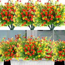 outdoor uv resistant fake flowers for