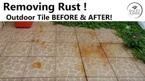how to clean remove rust bar