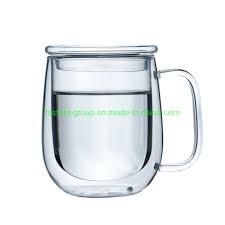 hot ing double wall glass cup with