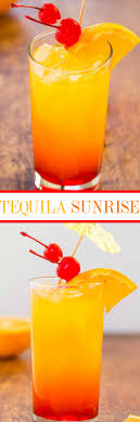 tequila sunrise easy tequila mixed
