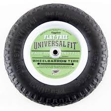 flat free universal wheelbarrow wheel