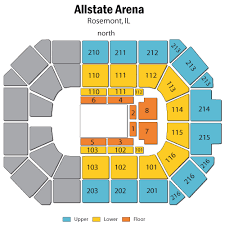 Allstate Arena Rosemont Arena Seating Chart