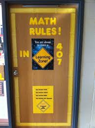 high school classroom door