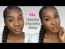 neutral everyday glam makeup tutorial