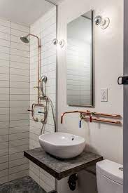 Bathroom Interior Shower Plumbing