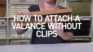 how to attach window valance without