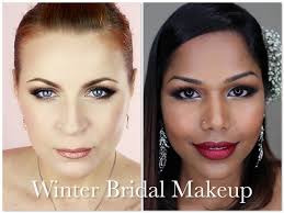 winter bridal makeup collaboration