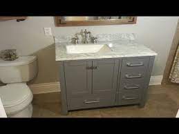 how to replace a bathroom vanity the