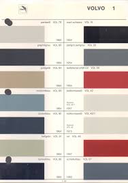 paint chips 1954 volvo