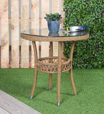 elena outdoor coffee table in beige