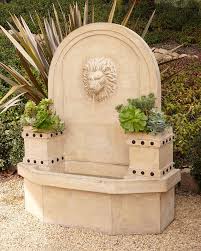 Patio Lion Head Wall Fountain