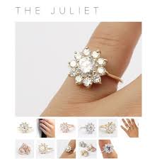 Heidi Gibson Designs Juliette Moissanite Surrounded By