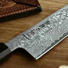 Currently, the best kitchen knife is the wusthof classic ikon set. Hezhen 8 5 Kiritsuke Chef Knife Japan Vg10 Damascus Steel Kitchen Knives Nice Cover Cook Tools Ebony Wood Buffalo Horn Handle Kuchenmesser Aliexpress