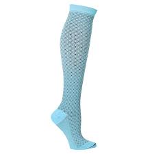 Support Plus Unisex Moderate Compression Knee High Socks Diamond Block