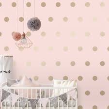 polka dots wallpaper in pink gold i