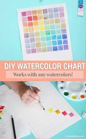 How To Make A Watercolor Chart For Mixing Paint Art