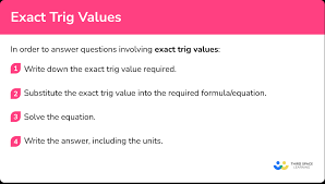 exact trig values gcse maths steps