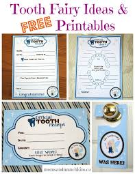 Tooth Fairy Ideas Free Printables Moms Munchkins