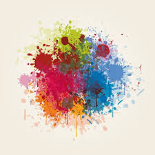 splashed colors free vector free