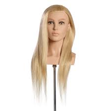mannequin head louisa real human hair