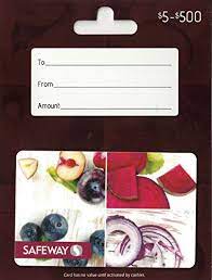 Check spelling or type a new query. Amazon Com Safeway Gift Card 50 Gift Cards