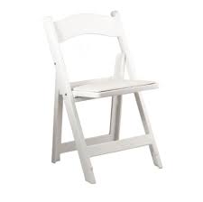 White Resin Garden Folding Chair
