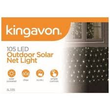 kingavon 105 led outdoor solar net