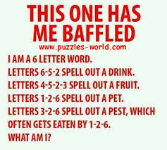 I Am A 6 Letter Word Letters 6 5 2 Spell Out A Drink