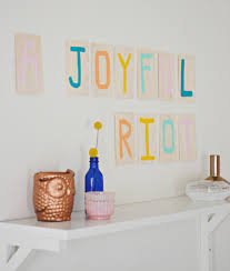 Painted Wood Letters A Joyful Riot