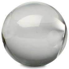 decorative ball glass clear centerpiece