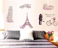 Romantic Paris Love Wall Sticker Eiffel