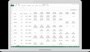 Download A Free Employee Schedule Template For Excel Findmyshift