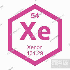 periodic table element xenon foto de