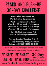 30 Day Plank And Push Up Challenge Active