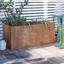 This instructable will show you a fast, safe method, using common household chemicals that you probably already have, to produce a rich rust patina on iron and steel to give it a weathered, aged appearance. 17 Stories Elisabetta Corten Steel Planter Box Reviews Wayfair