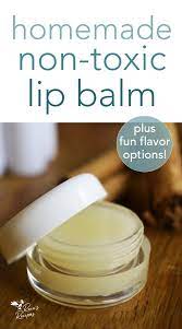 homemade non toxic lip balm with fun