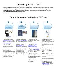 You can either fill out an application in person at an application facility or online. Twic Card Fill Online Printable Fillable Blank Pdffiller