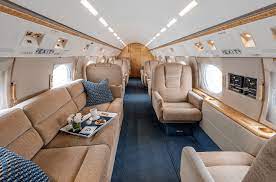 luxurious private jet interiors