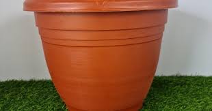 round plastic pot 30cm height