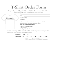 35 Awesome T Shirt Order Form Template Free Images Order